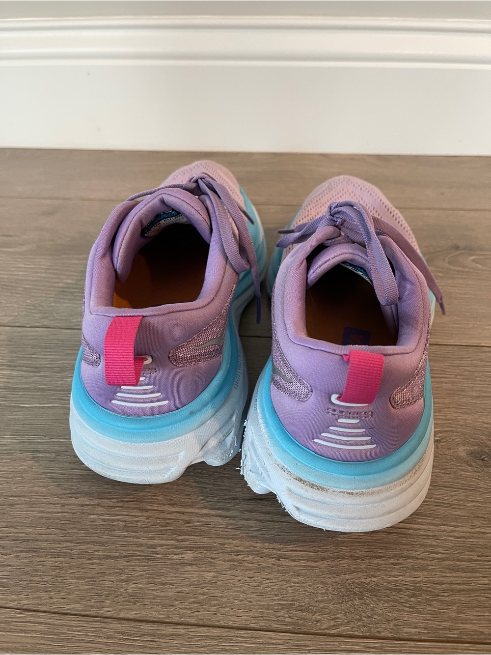 Hoka Bondi 8 Chalk Violet/Pastel Lilac Women's Running Shoes Size 8.5 - Picture 6 of 12